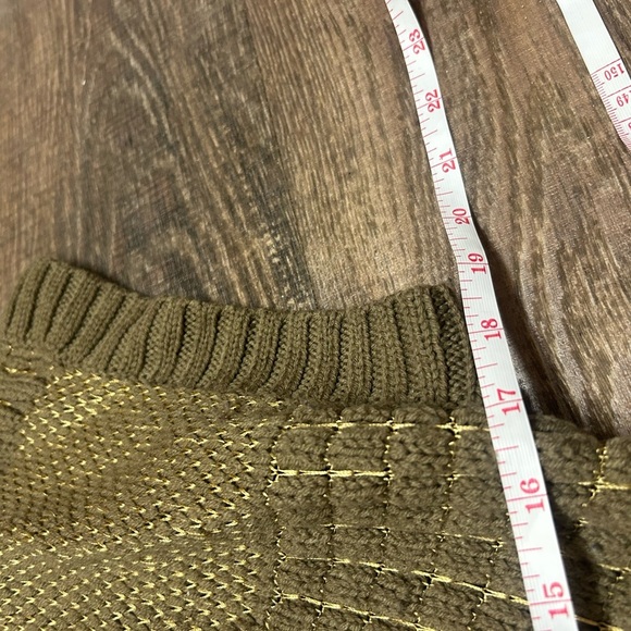 DKNY Jeans vintage XS Y2K short sleeved wool/poly blend long belted cardigan - Picture 8 of 10